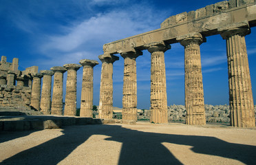 Italy, Sicily, Selinunte, Greek Ruins, 6th Century BC, Temple 6.