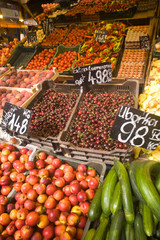 HUNGARY, Budapest. Central Market Hall. 