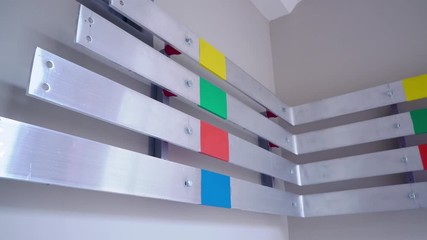 Aluminum bus bars, bolting the live parts of the transformer.