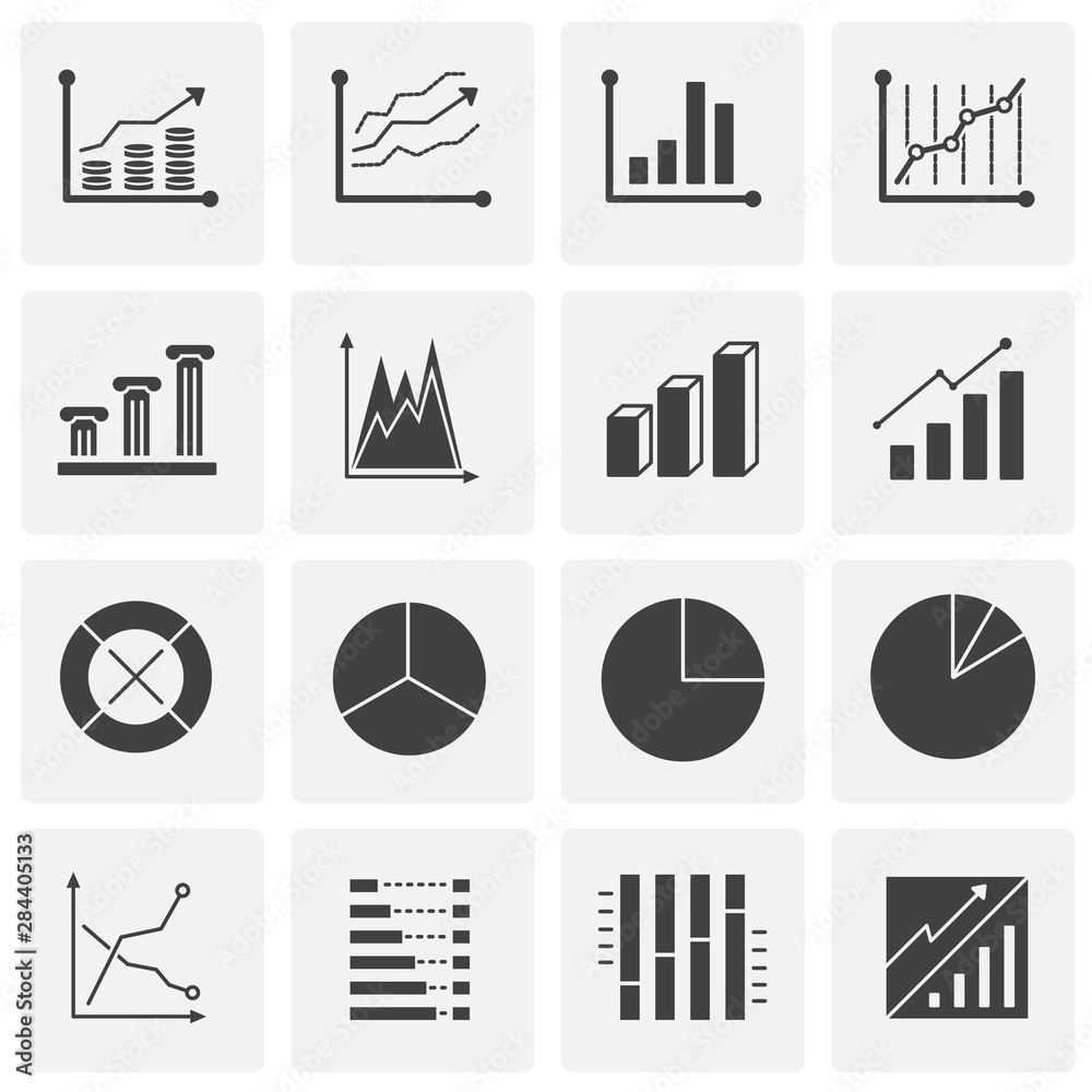 Poster infographics related icons set on background for graphic and web design. simple illustration. intern