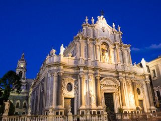 Exterior view of the Sant Agatha Cathedral