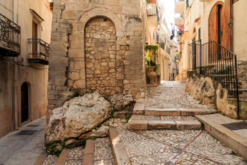 Italy, Foggia, Apulia, Gargano National Park, Vieste. Old town. Execution rock, Chianca Amara (bitter stone). In the 15th and 16th centuries Turkish invaders beheaded thousands of local Christians.