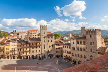 Piazza Grande, Arezzo, Val di Chiana, Arezzo district, Tuscany, Italy