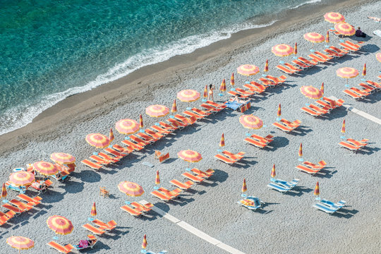 Fototapeta Włochy, Wybrzeże Amalfi, Positano Beach