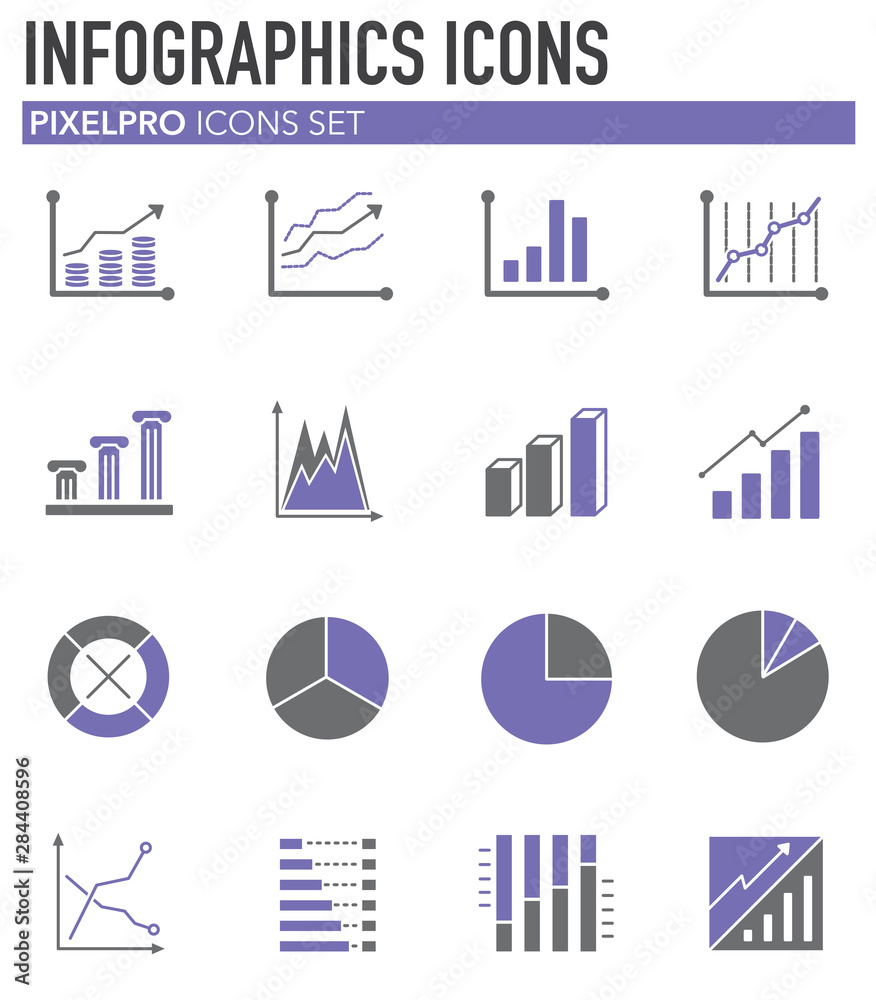 Poster infographics related icons set on background for graphic and web design. simple illustration. intern