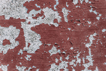 A ragged wall. Old paint texture