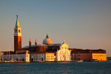 Fototapeta premium Evening View of San Giorgio Maggiore.