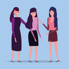 people characters business flat design