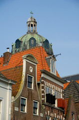 Fototapeta premium Netherlands (aka Holland), West Friesland, Hoorn. Neo-Renaissance Roman Catholic H.H. Cyriacus en Franciscus church.