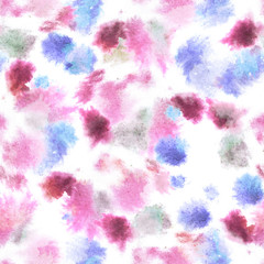 Fototapeta na wymiar abstract seamless pattern with watercolor blots