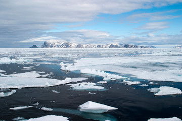 Norway, Svalbard, Arctic Landscape with Pack Ice © Hollice Looney/Danita Delimont