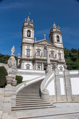Portugal, Braga, Tenoes, Portuguese pilgrimage site, Bom Jesus do Monte (Good Jesus of the Mount) . The Sanctuary is a notable example of Baroque design.