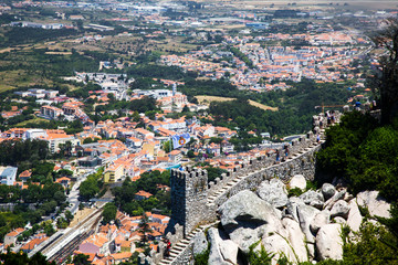 Portugal, Sintra, Castelo dos Mouros and Quinta da Regaleira