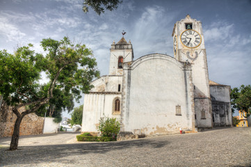 Portugal, Tavira, The church of Santa Maria do Castelo in the old town of Tavira