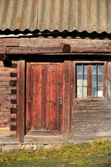 Romania, Transylvania, Carpathian Mountains, Magura, Piatra Craiului National Park. Traditional Romanian farm house.