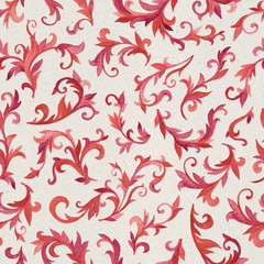 Seamless watercolor pattern. Decorative background for fabrics, wallpapers, textiles, cards, websites and other design projects.