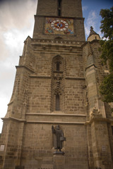 Romania, Brasov. 14th Century Black Church, Baroque Old Town of Brasov. 