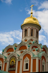 Russia, Moscow, Red Square. Our Lady of Kazan Cathedral. The only church on Red Square where services are conducted on a regular basis.