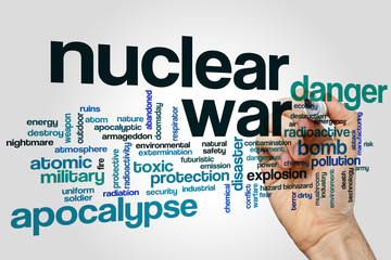 Nuclear war word cloud