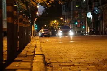 Fototapeta na wymiar street in city at night