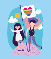 people community lgbtq flat design