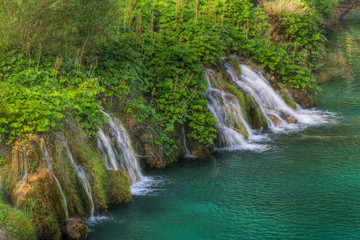 Fototapeta na wymiar Waterfall, Plitvice Lakes National Park and UNESCO World Heritage cite, Croatia