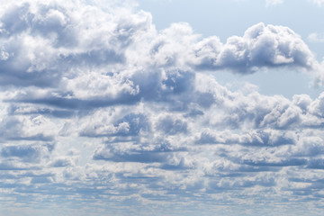 Curly clouds sky