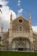 Obraz premium Spain, Madrid. San Jeronimo church, Claustro de San Jeronimo el Real (aka Los Jeronimo), Neo-Gothic.