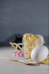 pasta, yellow noodles with or without glutem-free egg