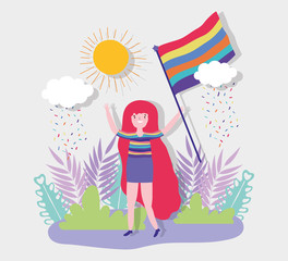 people community lgbtq flat design