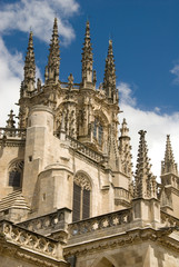 Fototapeta premium Spain, Castile-Leon region, Burgos. Gothic Burgos Cathedral (aka Catedral de Burgos) UNESCO.