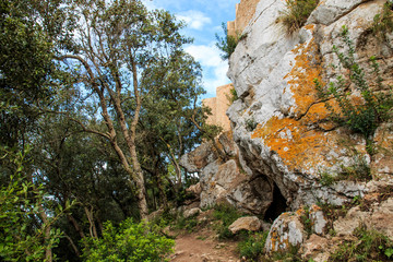 Spain, Balearic Islands, Mallorca, Arta. Castle. Ruins of Talaiotic culture. 1300-100 BC.