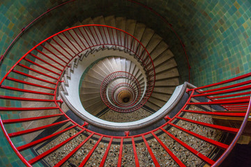 Slovenia, Ljubljana. Spiral staircase seen top down. Credit as: Jim Zuckerman / Jaynes Gallery / DanitaDelimont. com
