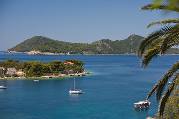 Views around Kolocep Island, Boat tour of Elaphite Islands from Dubrovnik, Southeastern Tip of Croatia, Dalmation Coast, Adriatic Sea, Croatia, Eastern Europe