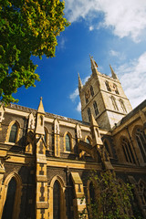 Fototapeta na wymiar Great Britain, London. View of the Southwark Cathedral. 