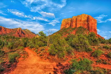 Hiking, Courthouse Butte, Sedona, Arizona