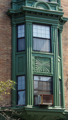 Fototapeta na wymiar Boston, USA: Altbau-Fassaden im Zentrum
