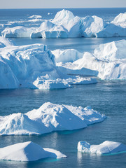 Ilulissat Icefjord also called kangia or Ilulissat Kangerlua at Disko Bay. The icefjord is listed...