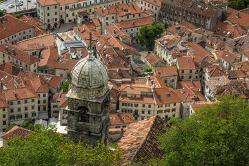 Fototapeta premium Montenegro, Kotor. Overview of city. Credit as: Jim Zuckerman / Jaynes Gallery / DanitaDelimont. com