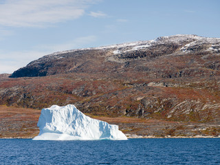 Iceberg in the Pakitsoq Fjord System. Greenland, Denmark
