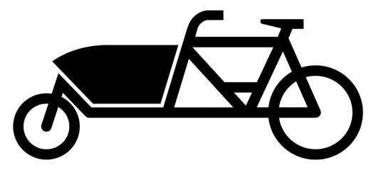 Fototapeta na wymiar gz404 GrafikZeichnung - german - STVO Zeichen - Lastenfahrrad: (cargo bike) - simple template - 2komma2zu1 - poster xxl g8429