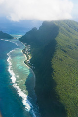 Aerial of of Island, Manu'a island group, American Samoa