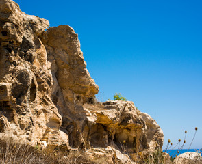  clear blue sea and rocks near protaras cyprus