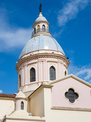 Salta Cathedral (Santuario Nuestro Senor y la Virgen del Milagro). Town of Salta, north of Argentina, located in the foothills of the Andes.