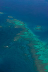 Naklejka na ściany i meble Aerial photo of Tonga, South Pacific