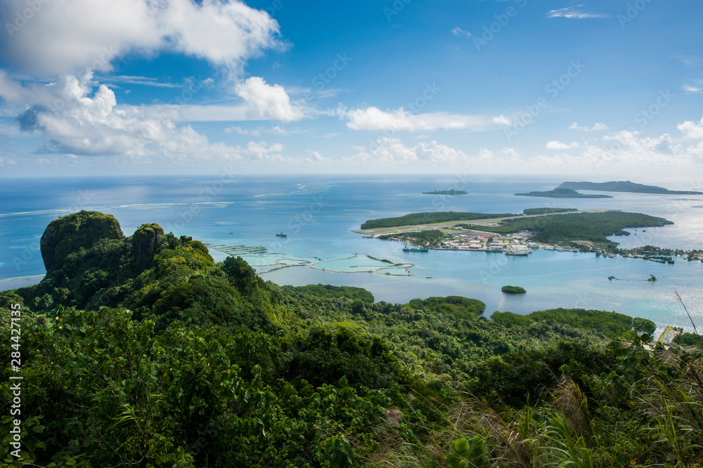 Canvas Prints Overlook over Pohnpei and Sokehs rock, Micronesia, Central Pacific