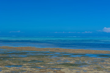 Fototapeta na wymiar Poe beach on the west coast of Grand Terre, New Caledonia, South Pacific
