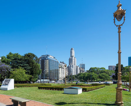Retiro quarter, Kavanagh Building built 1934-1936 on Calle Florida. Buenos Aires, capital of Argentina.
