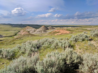 Badlands of Grasslands National Park in the East Block, Saskatchewan, Canada