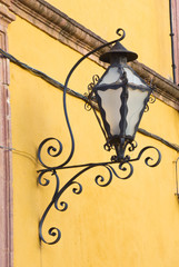 Mexico, Guanjuato, San Miguel de Allende, Street Lantern